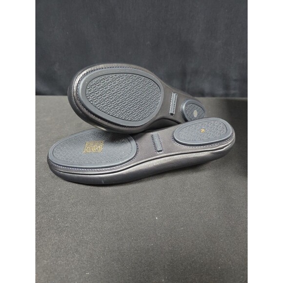 Tory Burch $298 Black Pave Minnie Travel Ballet Flats Shoes Size 7 NIB New - Picture 8 of 8